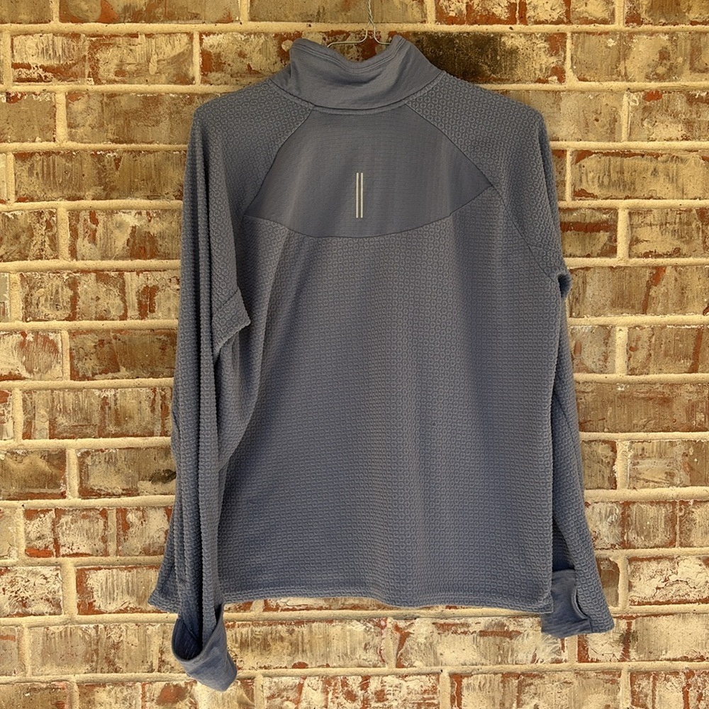Nike Sphere Blue Textured Women's 1/2-Zip Running Top - Picture 7 of 10